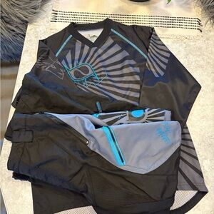 MSR black and blue Motorcross Racing set